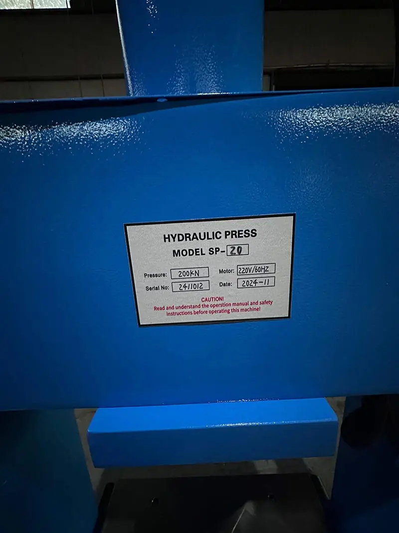 پرس هیدرولیک SP-20 4